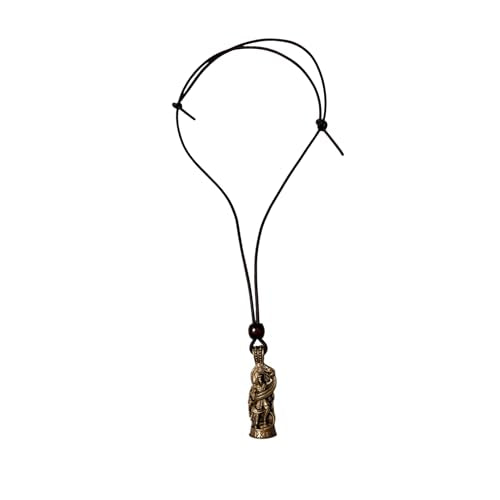 The Thor Serpent Pendant – The Thunder God is a necklace with a thin black cord, adjustable knot, and a detailed metallic Thor pendant—an elegant Norse mythology jewelry piece.
