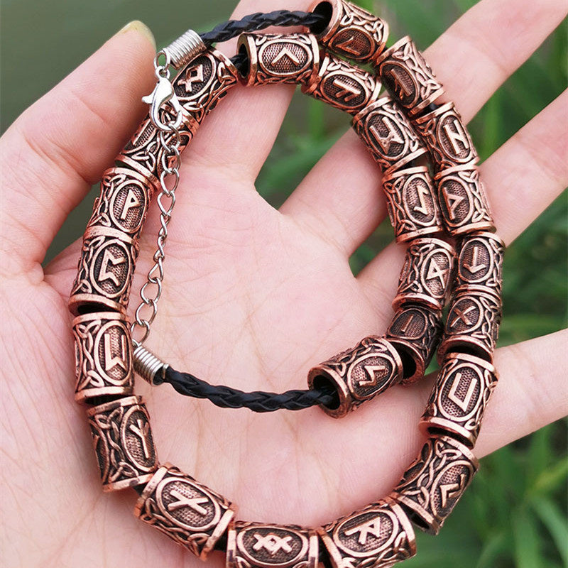 Viking Rune Beard Beads, Set of 24