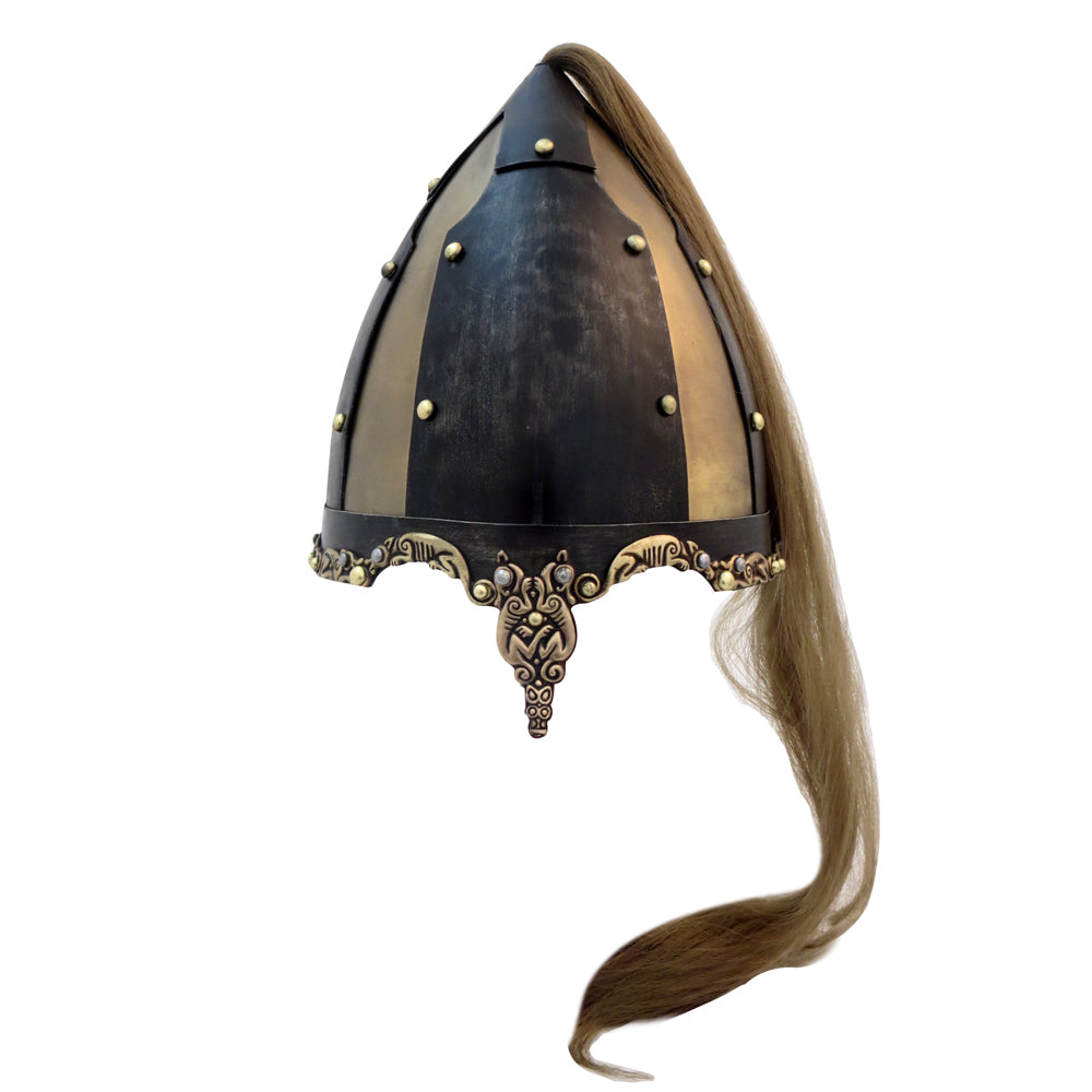 Rus Viking Helm with Horsehair Tail
