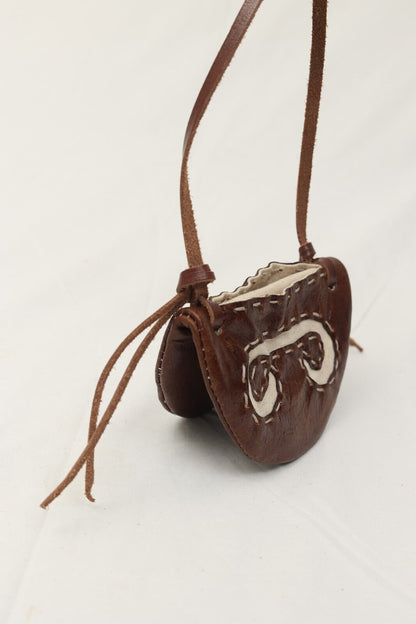 Norse Alley Viking Inspired Leather Coin Purse, Gokstad Design