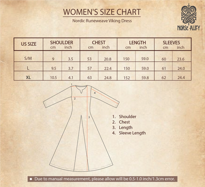 Nordic Runeweave Viking Dress