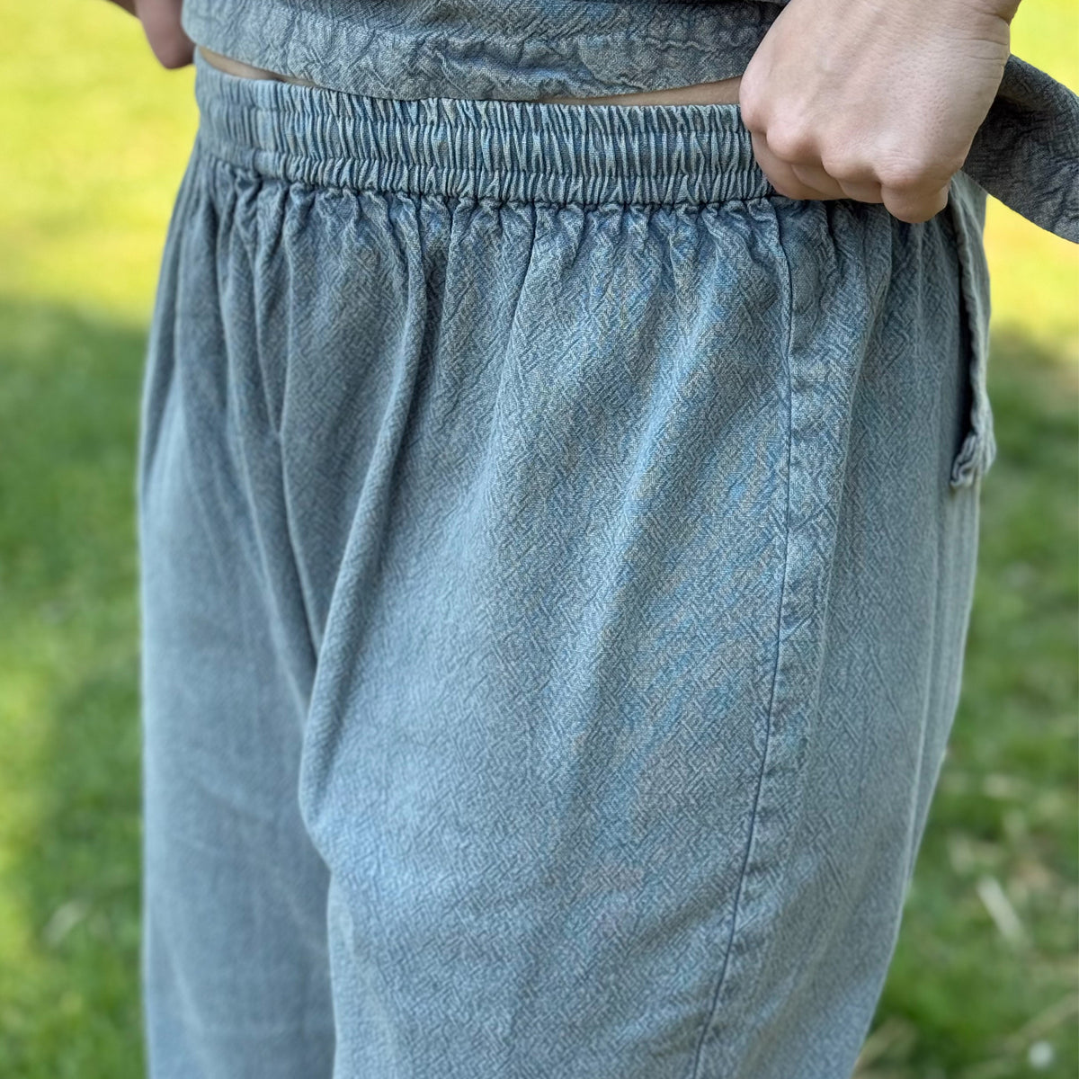 Medieval Drawstring Pants, Grey Cotton Viking Trousers, Relaxed Fit Historical Clothing, Renaissance LARP Reenactment Pants