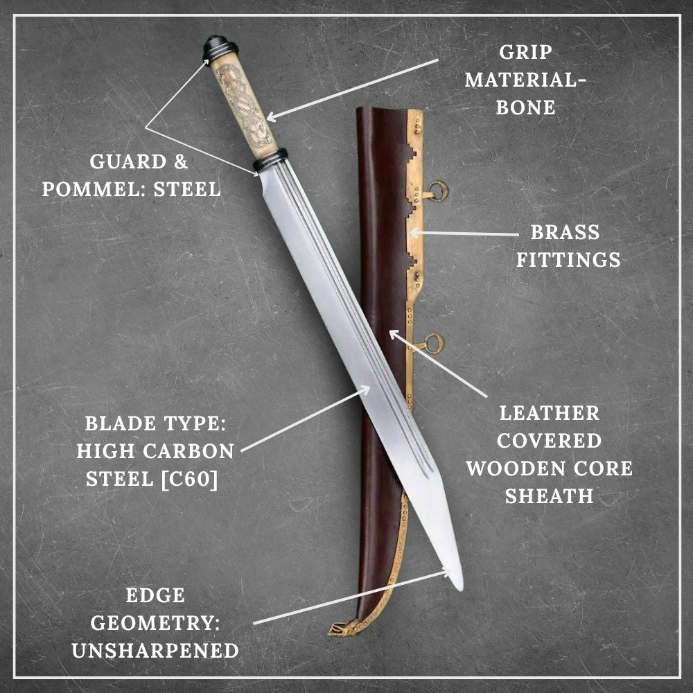 10th Century Jelling Style Viking Langseax (Wescovich Design)- Deepeeka