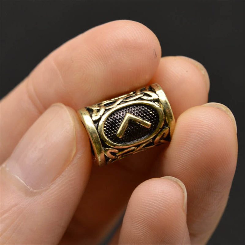 Viking Rune Beard Beads, Set of 24