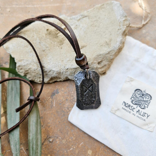 Viking Rune Pendant Mannaz | Humanity Rune Necklace | Norse Self Awareness Amulet | Viking Jewelry