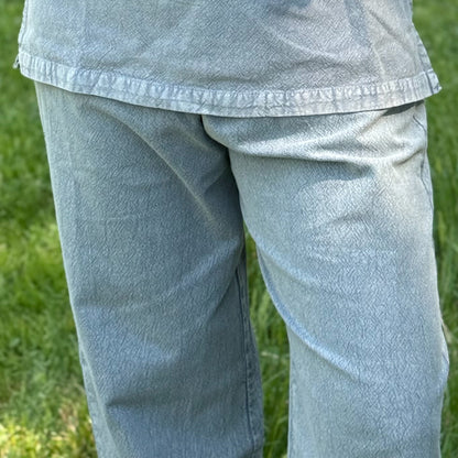 Medieval Drawstring Pants, Grey Cotton Viking Trousers, Relaxed Fit Historical Clothing, Renaissance LARP Reenactment Pants