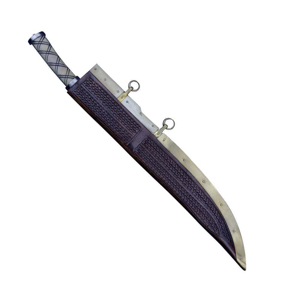Viking Bone Curved Broad Seax