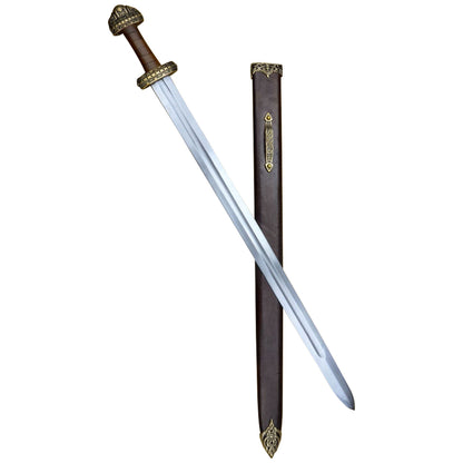 Primus Viking Jarl Sword – Bronze Hilt with Leather Grip (Scotland, 9th–10th Century)
