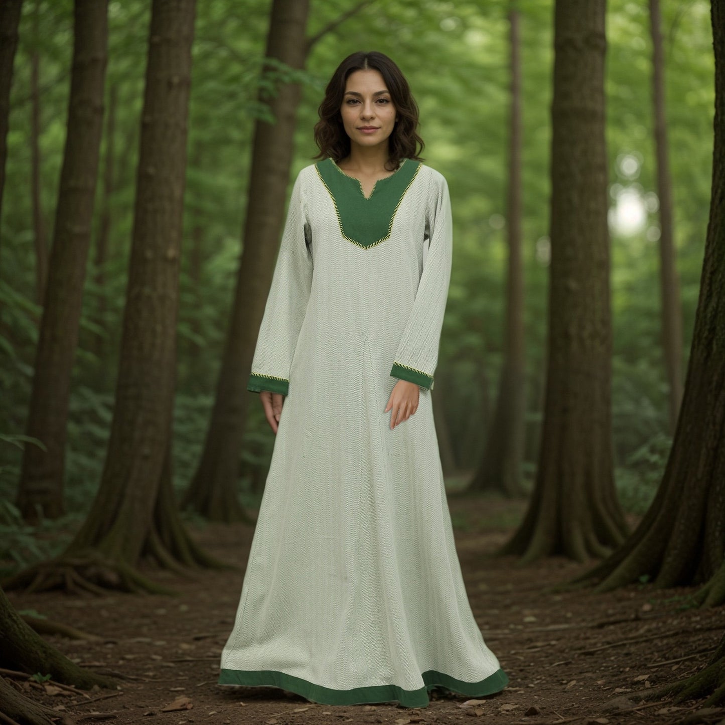 Nordic Runeweave Viking Dress | Cotton Herringbone | Norse Alley Nordic Runeweave Viking Dress | Cotton Herringbone | Norse Alley
