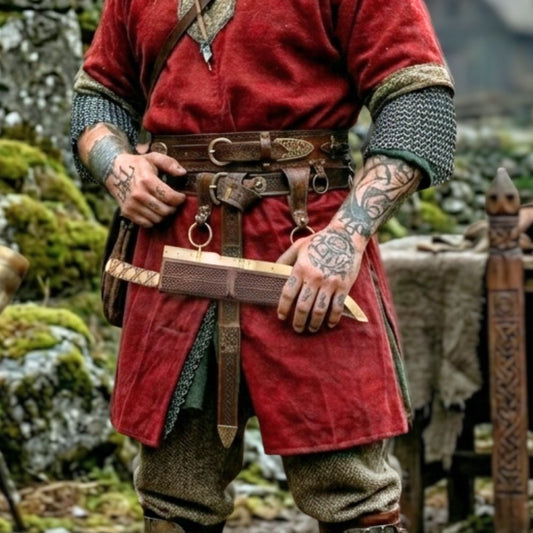Viking Bone Curved Broad Seax