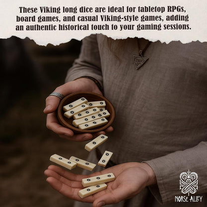Viking Bone Dice Set of 5