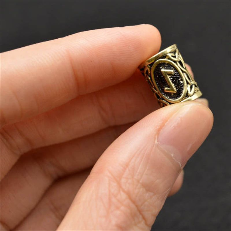 Viking Rune Beard Beads, Set of 24