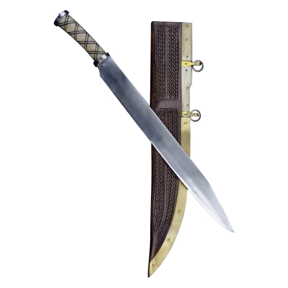 Viking Bone Curved Broad Seax