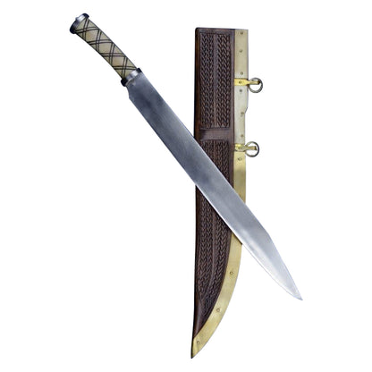 Viking Bone Curved Broad Seax