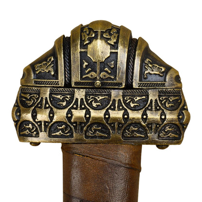 Primus Viking Jarl Sword – Bronze Hilt with Leather Grip (Scotland, 9th–10th Century)