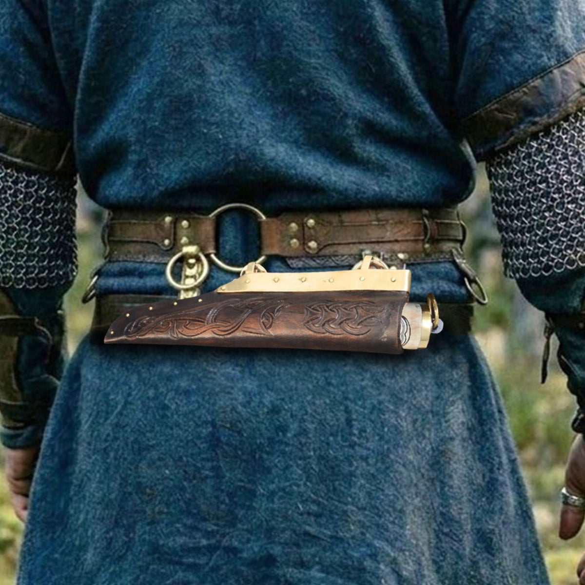 Bone Grip Seax, detail
