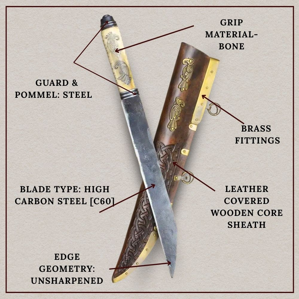 Odin's Ravens Seax, sheath