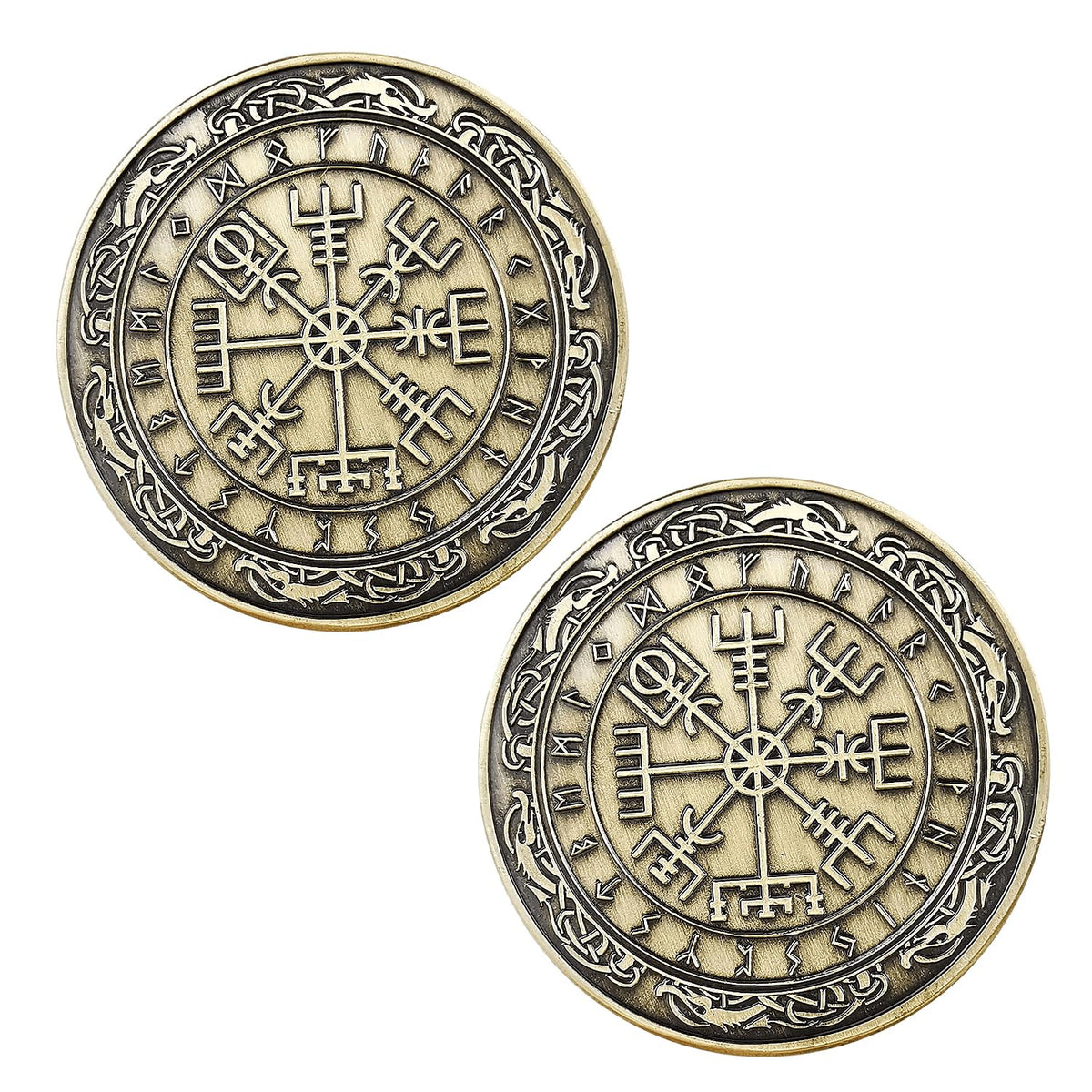 Vegvisir Viking Compass Challenge Coin