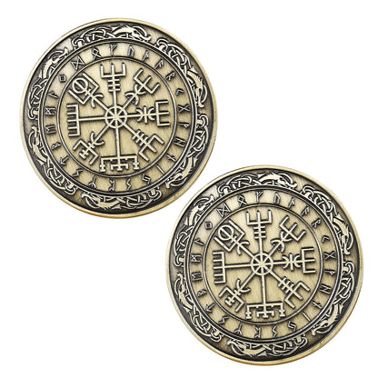 Vegvisir Viking Compass Challenge Coin
