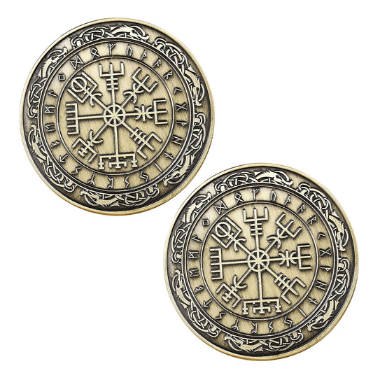 Vegvisir Viking Compass Challenge Coin