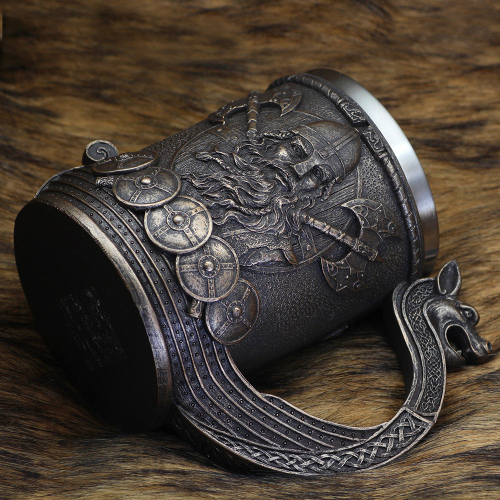 Odin and Thor Viking Beer Mug
