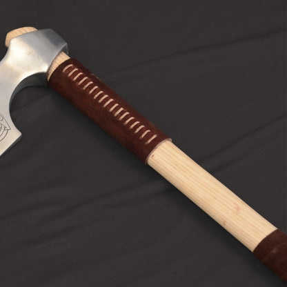 Viking Type D Axe with Etched Norse Design