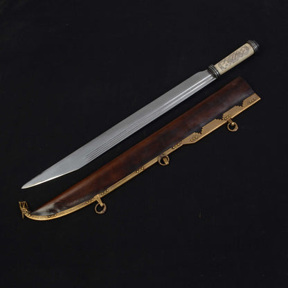 Viking Bone-Grip Longseax