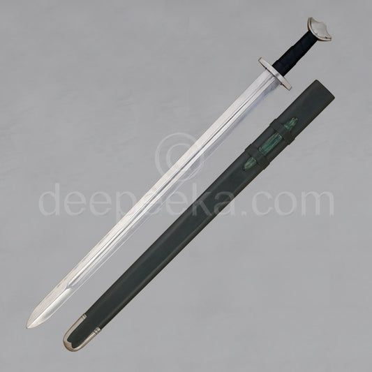 Viking Temple Sword, stage combat, brown grip