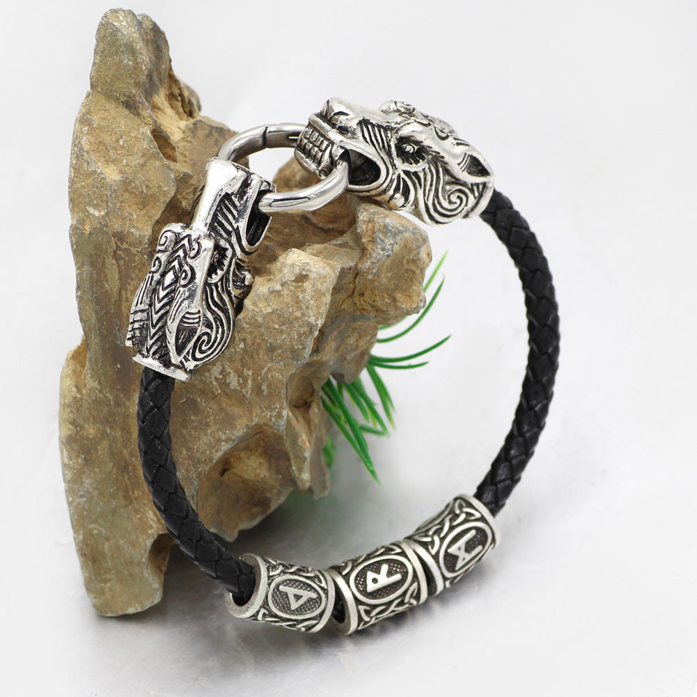 Viking Dragon Head Bracelet