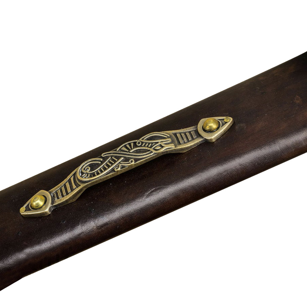 Primus Viking Jarl Sword – Bronze Hilt with Leather Grip (Scotland, 9th–10th Century)
