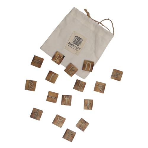 Younger Futhark Rune Set – 16 Handcrafted Tiles