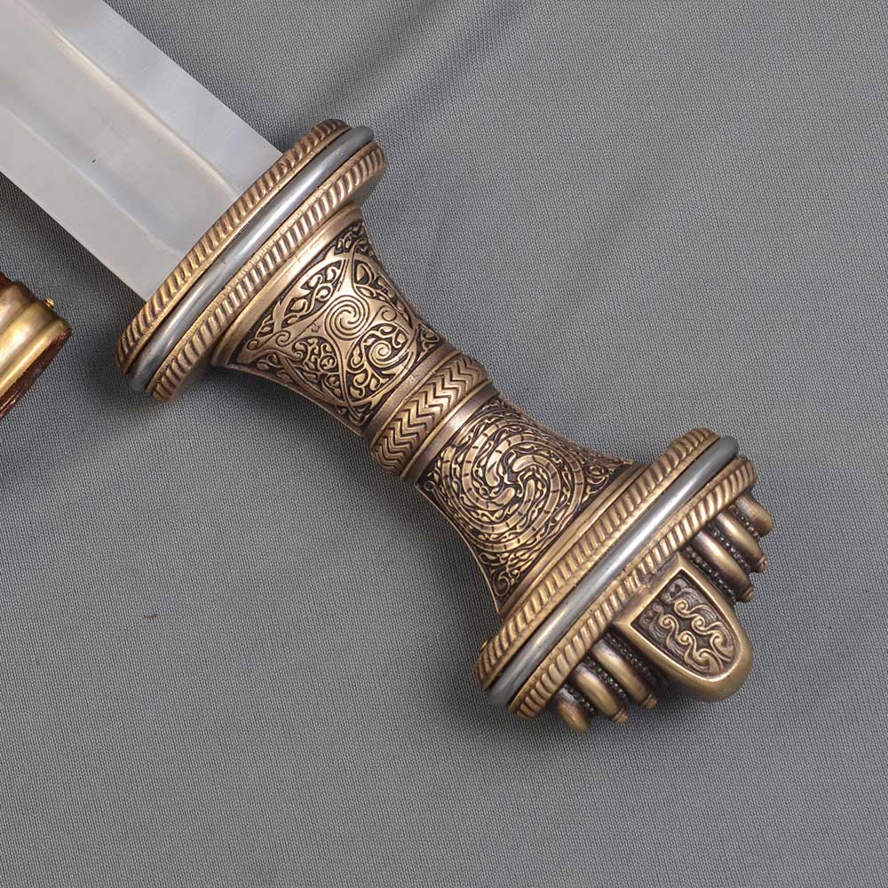 The Fetter Lane Sword – 8th Century Saxon Sword – Antiqued Brass Hilt