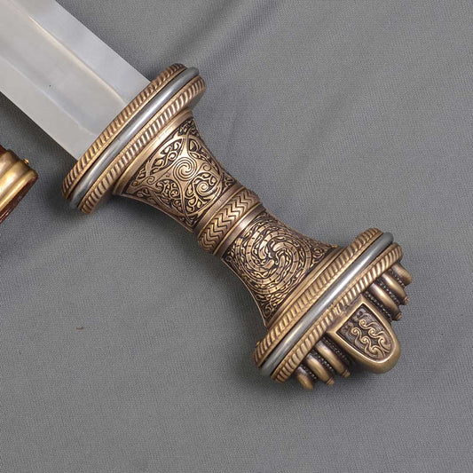 The Fetter Lane Sword – 8th Century Saxon Sword – Antiqued Brass Hilt