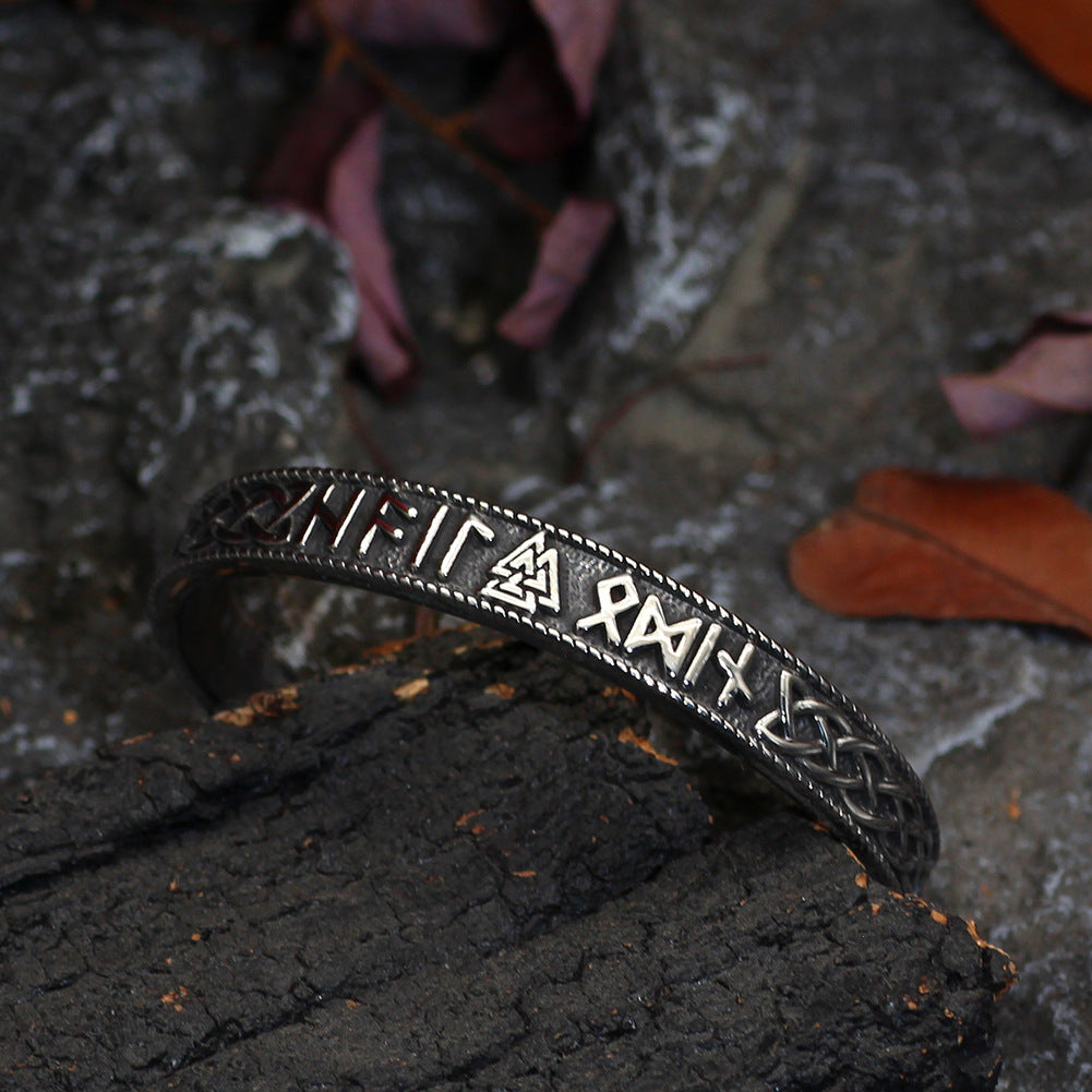 Adjustable Viking Rune Triangle Bracelet