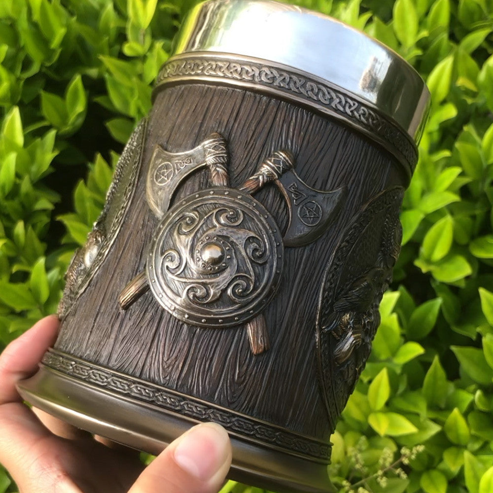 Odin and Thor Viking Beer Mug