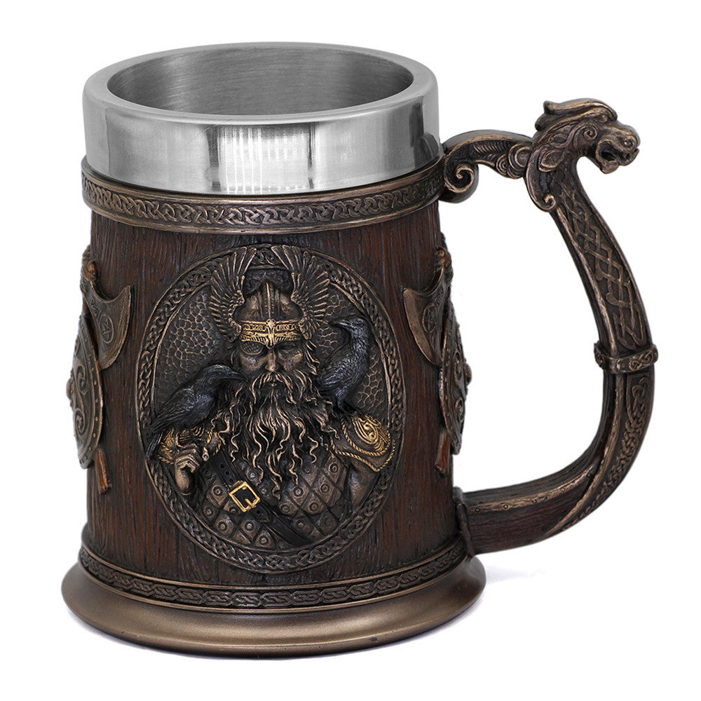 Odin and Thor Viking Beer Mug