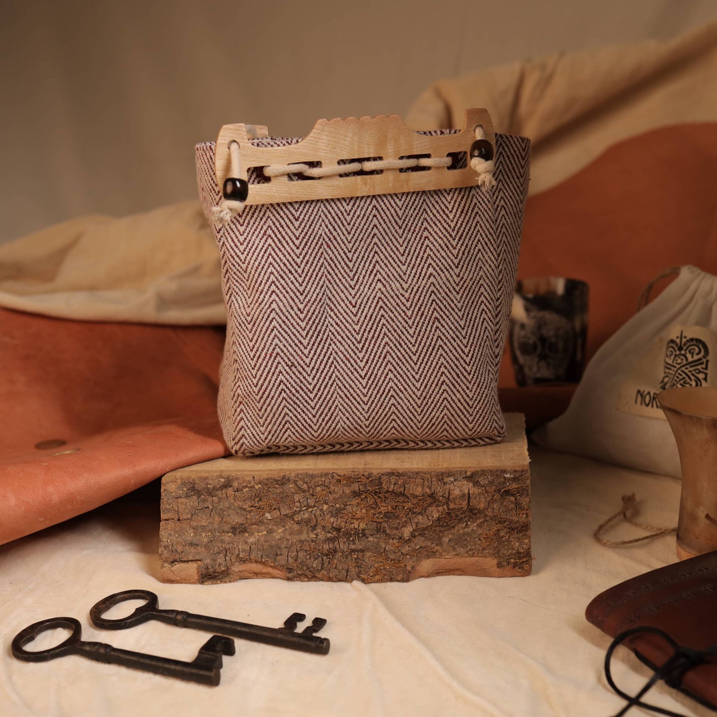 Fabric “Birka” bag pouch