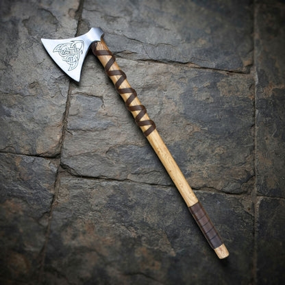 Viking Type M Axe with Etched Norse Design (Dane Axe)