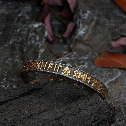 Adjustable Viking Rune Triangle Bracelet