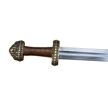 Primus Viking Jarl Sword – Bronze Hilt with Leather Grip (Scotland, 9th–10th Century)