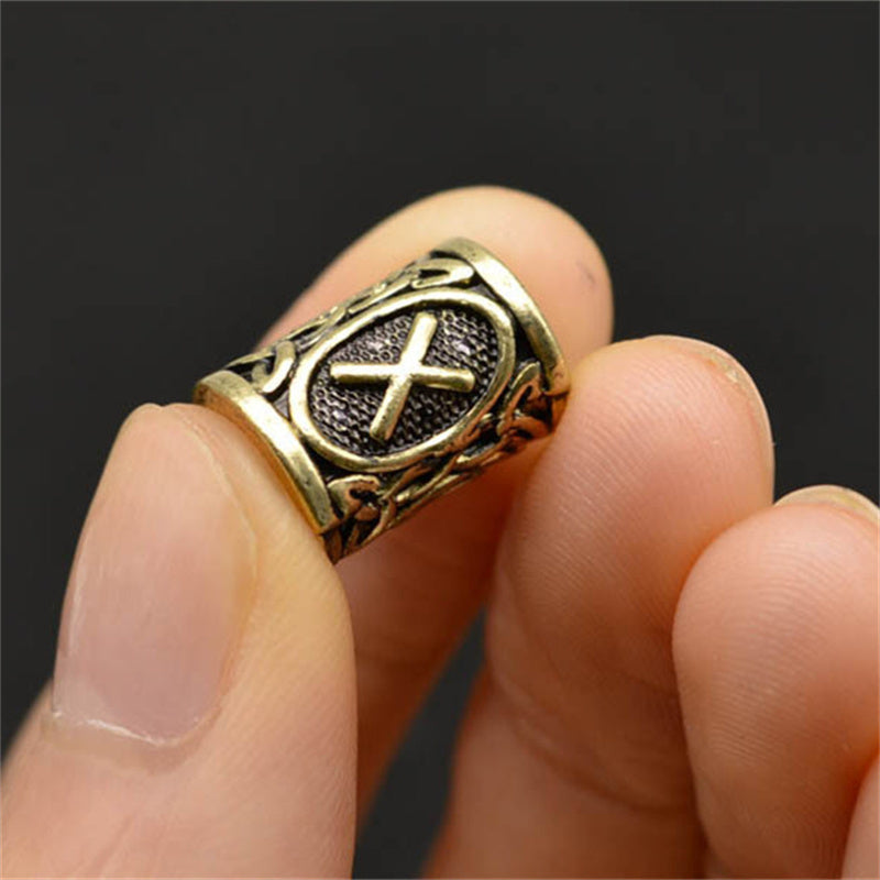 Viking Rune Beard Beads, Set of 24