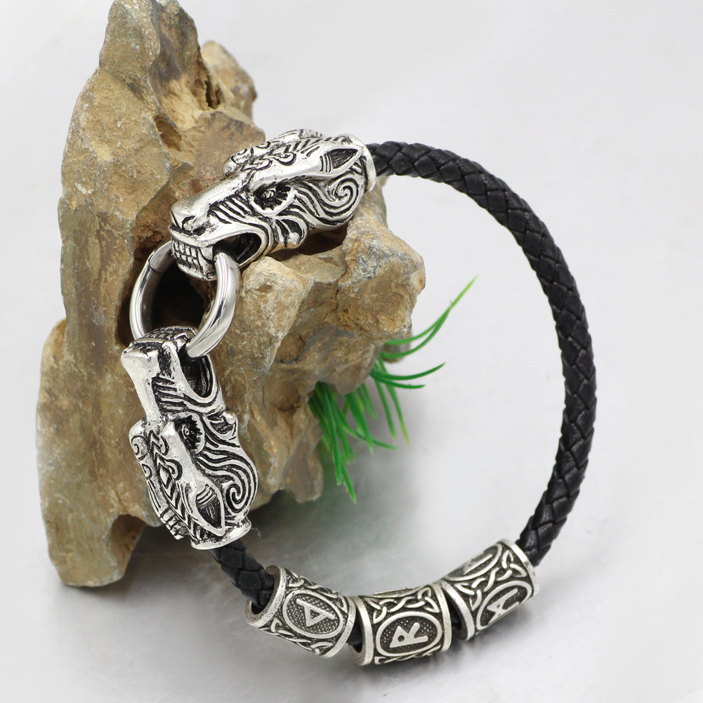 Viking Dragon Head Bracelet